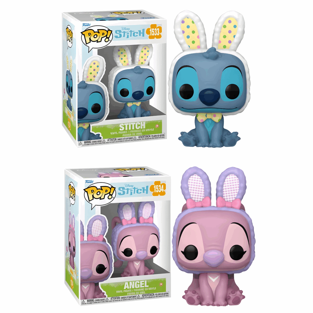 Figurine Stitch et Angel de Pâques