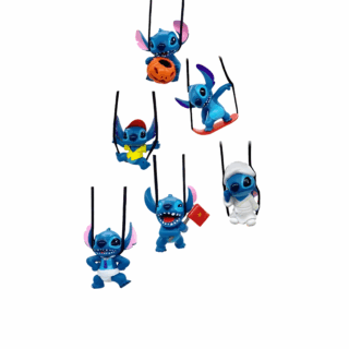 Boule De Noël avec des Figurines Stitch